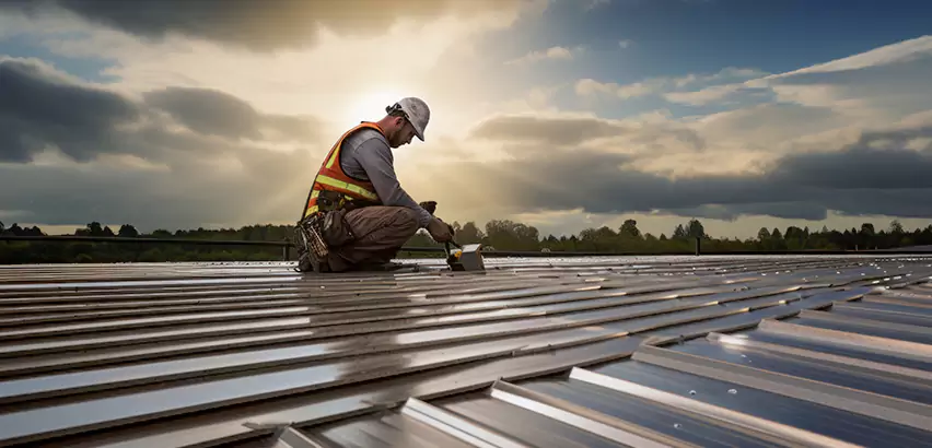 Commercial Roof Restoration in Fox Island