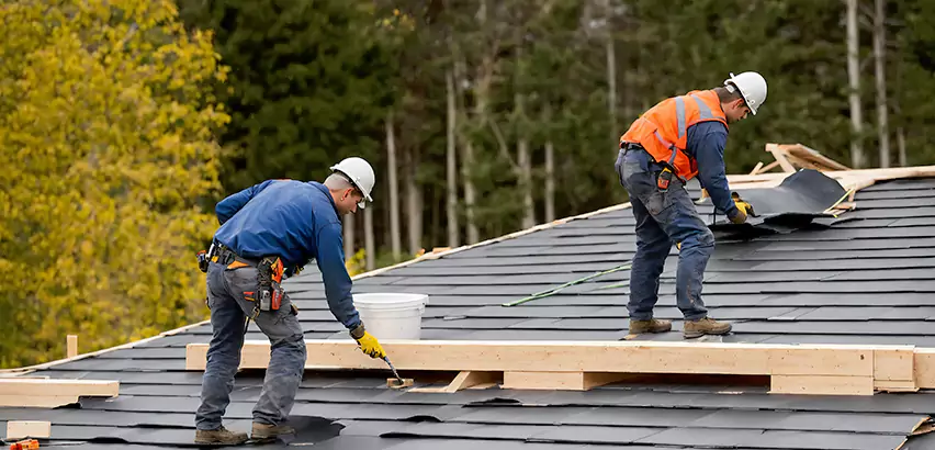 Garage Felt Roof Replacement in Fox Island