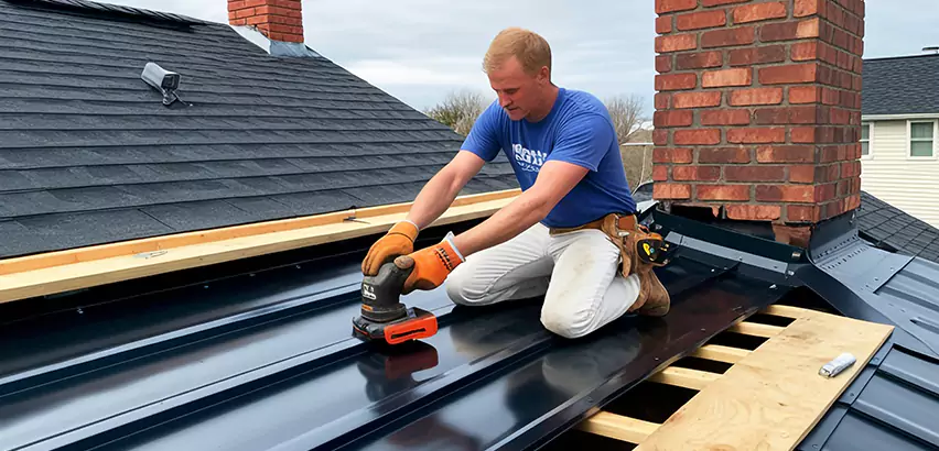 Metal Barn Roof Replacement in Fox Island