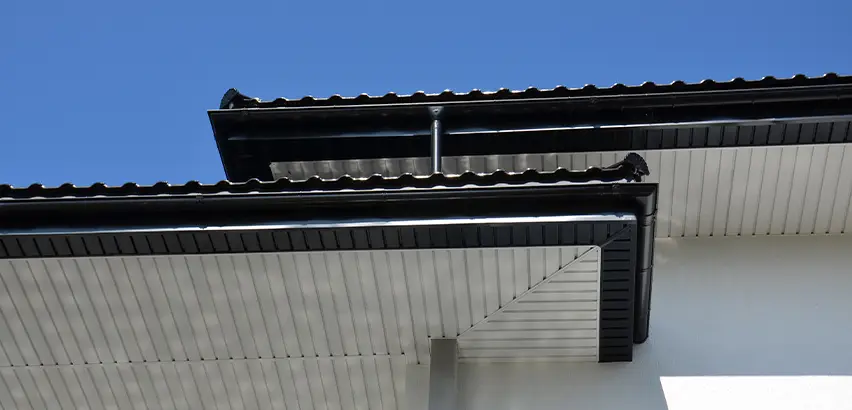 Box Eave Construction in Fox Island