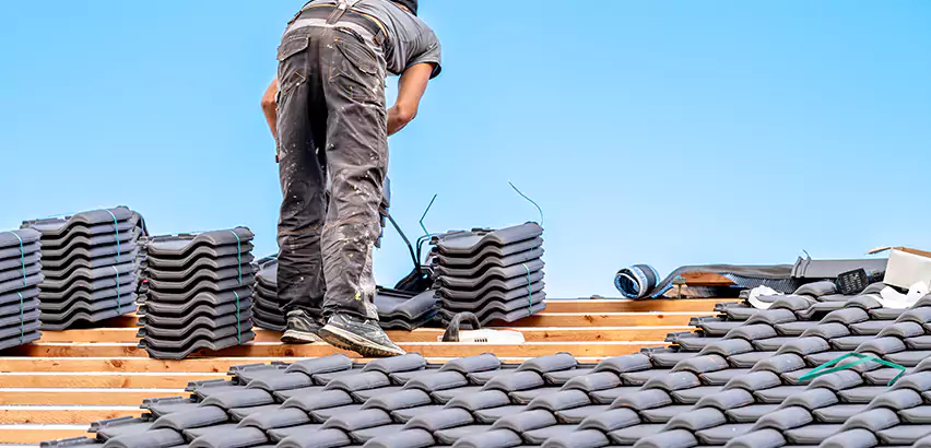 Replacing Tile Roof Underlayment in Fox Island